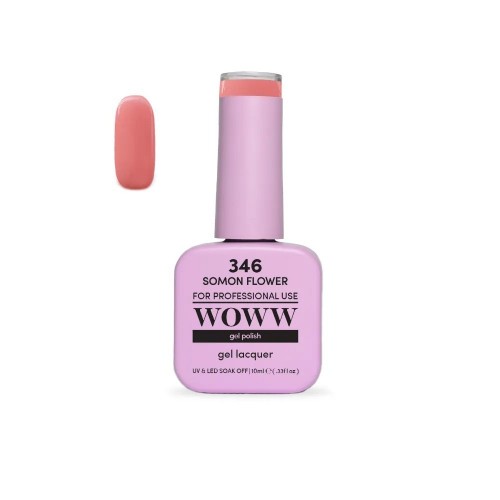 Ημιμόνιμο Βερνίκι New Woww Cosmetics 10ml Somon Flower - 346